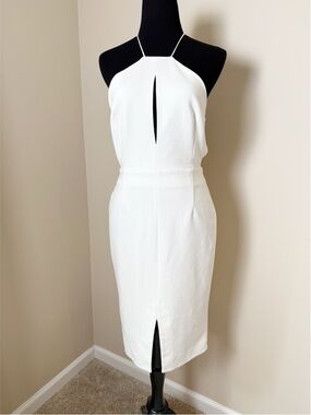 🤍 N/Nicholas white halter midi dress — Australian luxury label size 6